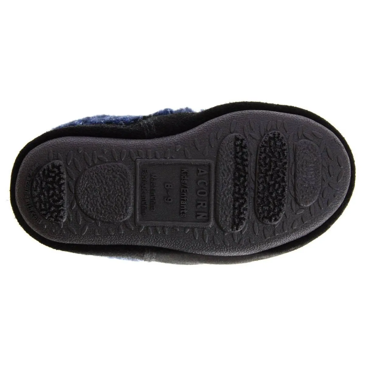 Acorn Kids' Moccasins Slipperss - Blue Check, K8/9 | A10089ACF8-9