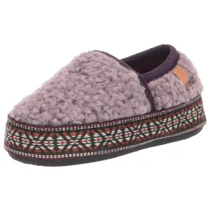 Acorn Kids' Slippers - L’il Woven Trim Moccasins, Iris, K12/13 | A19009IRS12-13