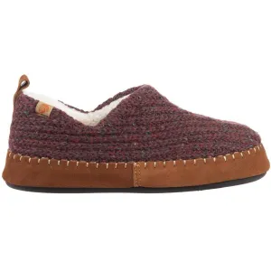 Acorn Women’s Moc Slippers - Sustainable Camden Garnet Wool, Small | A19019GARWS