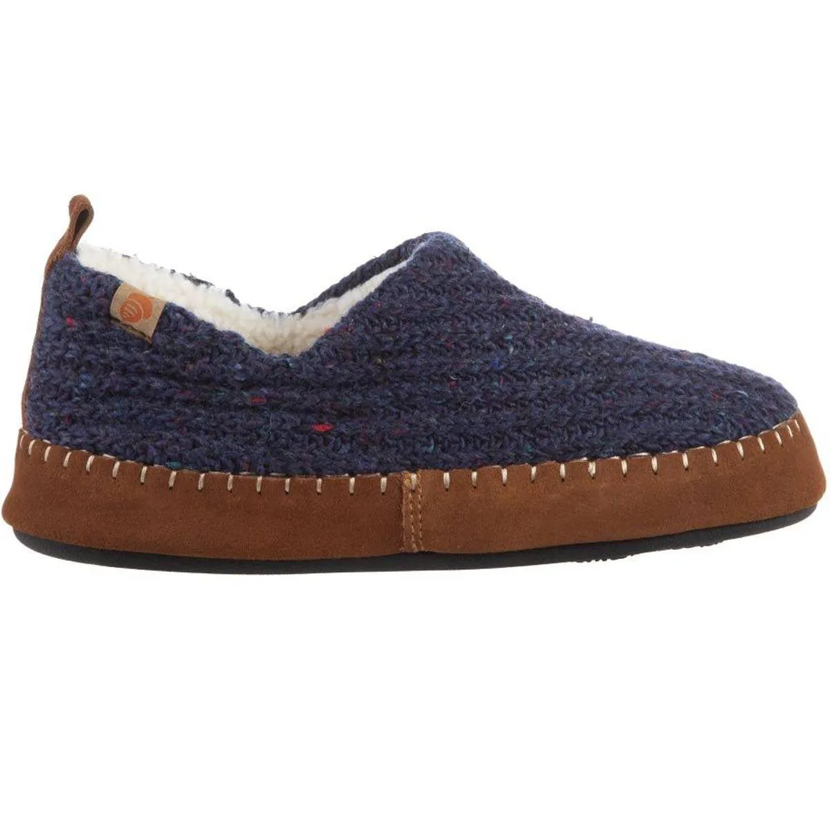 Acorn Women’s Moc Slippers - Sustainable Camden Navy, Large | A19019NBLWL