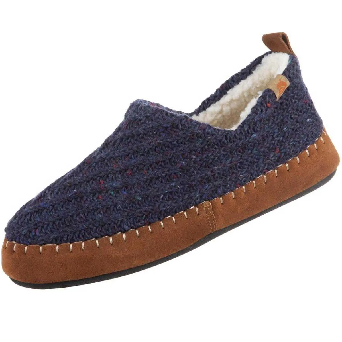 Acorn Women’s Moc Slippers - Sustainable Camden Navy, Large | A19019NBLWL