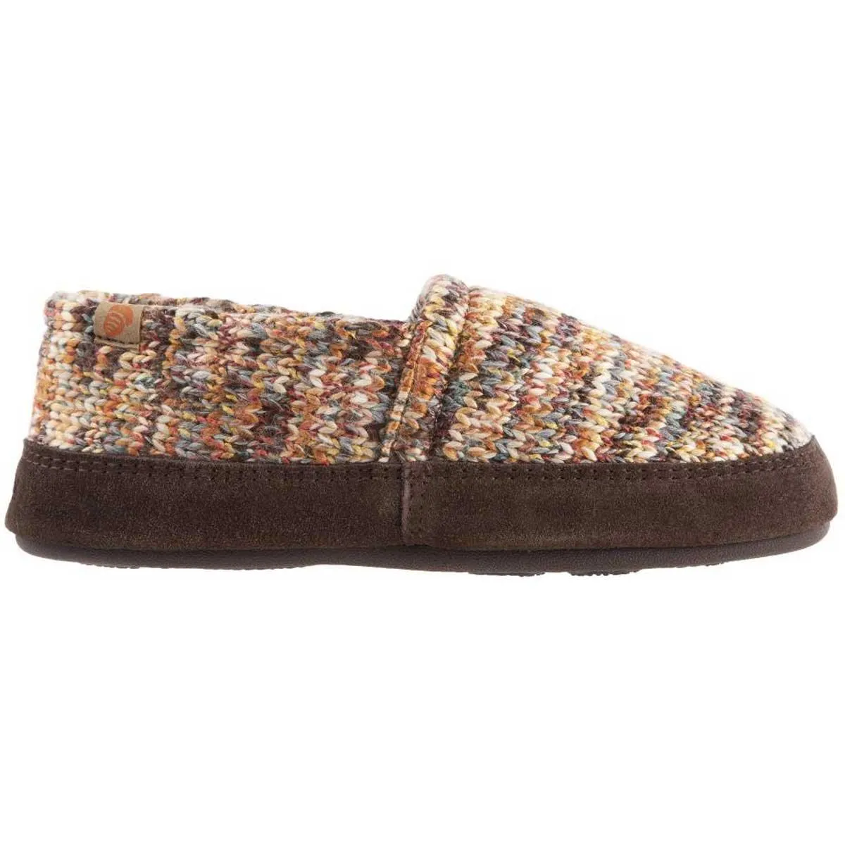 Acorn Women’s Moccasins - Textured Cozy, Sunset Cable Knit, X-Large | A10080SCKWXL