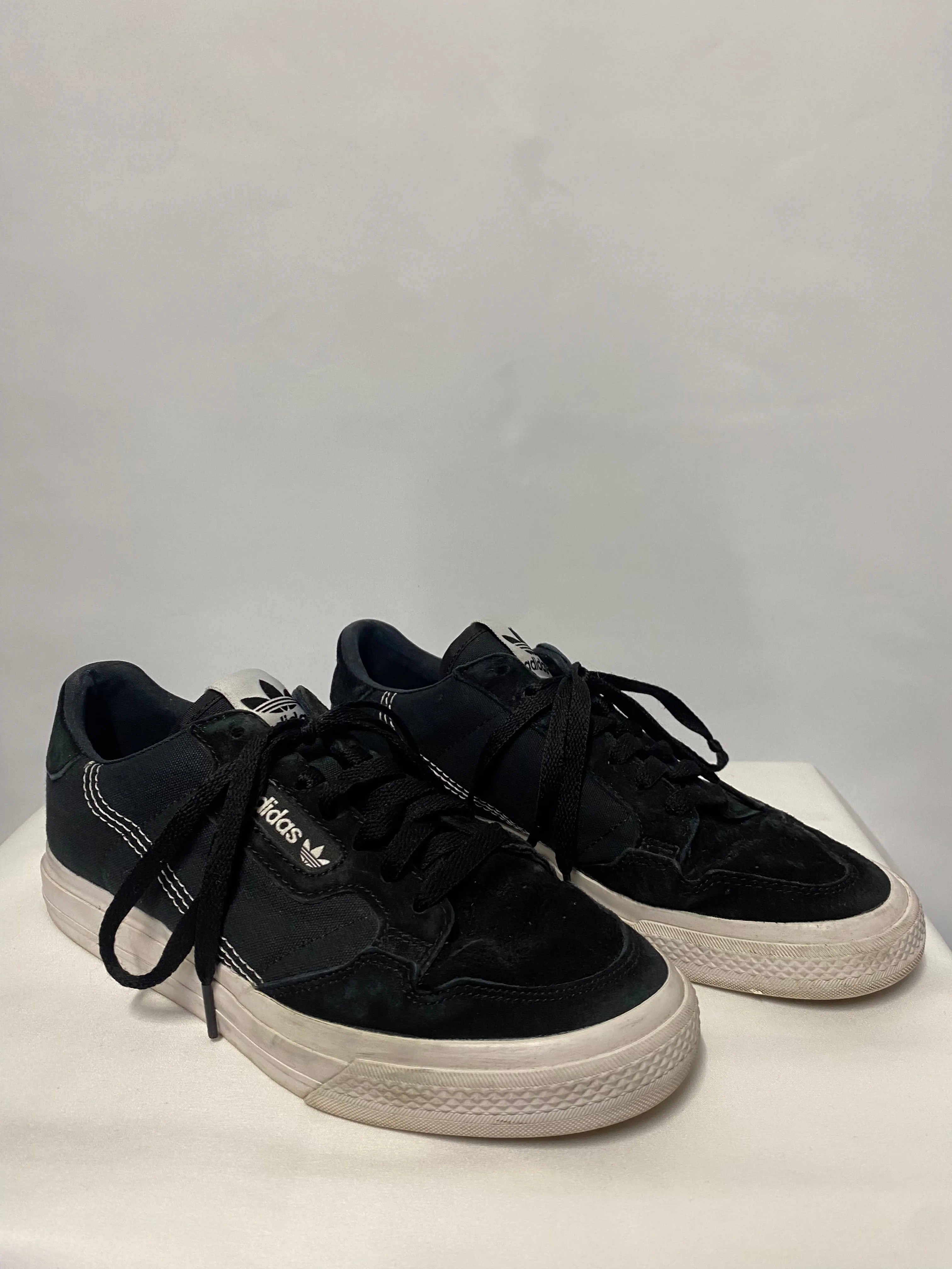 Adidas Originals Black Continental Canvas Trainers 7