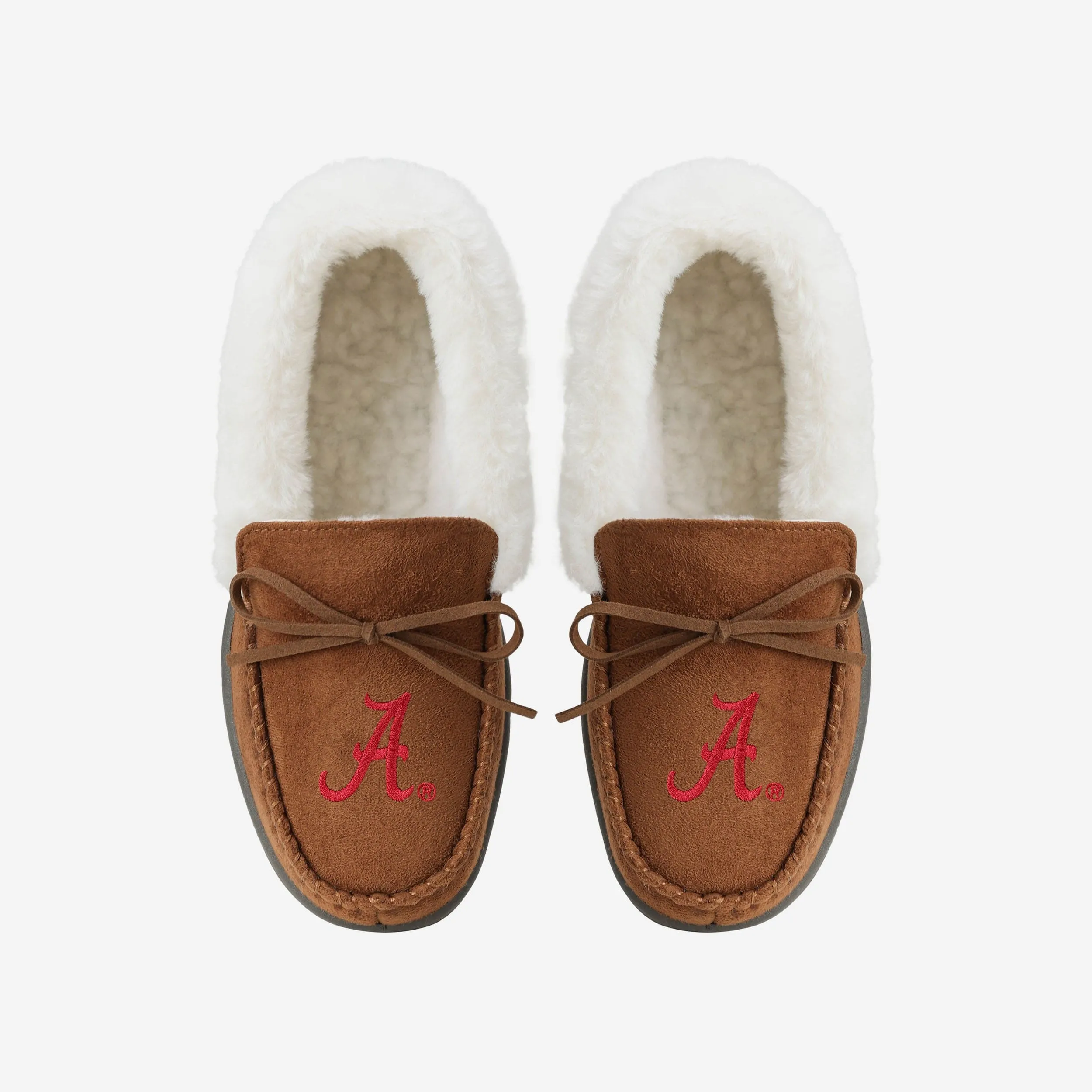 Alabama Crimson Tide Womens Tan Moccasin Slipper