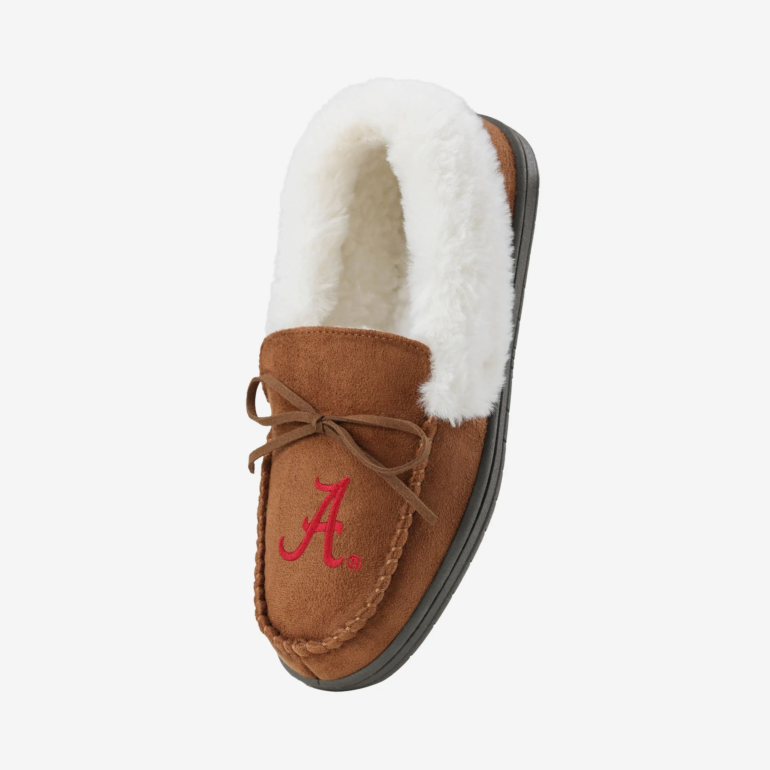 Alabama Crimson Tide Womens Tan Moccasin Slipper