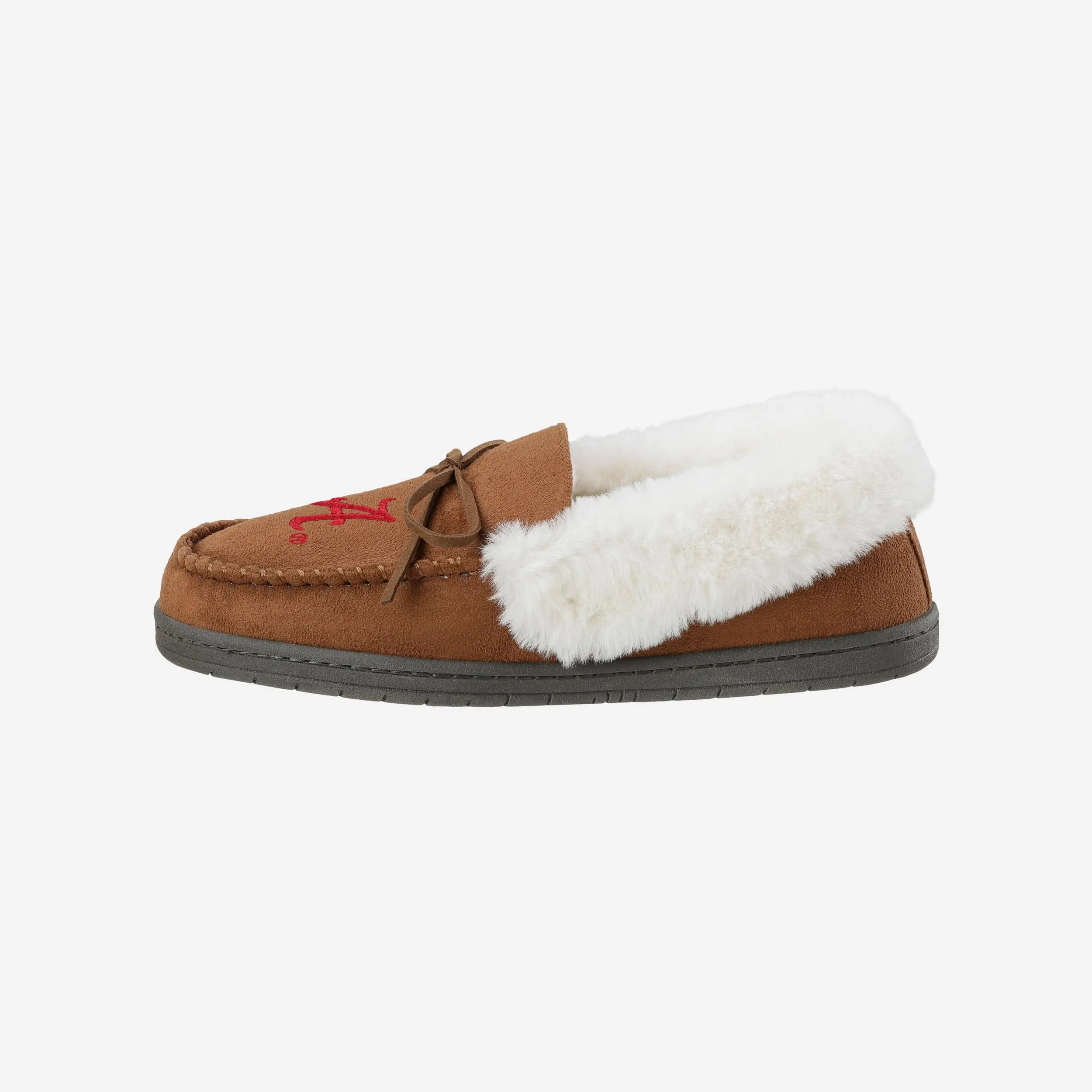 Alabama Crimson Tide Womens Tan Moccasin Slipper