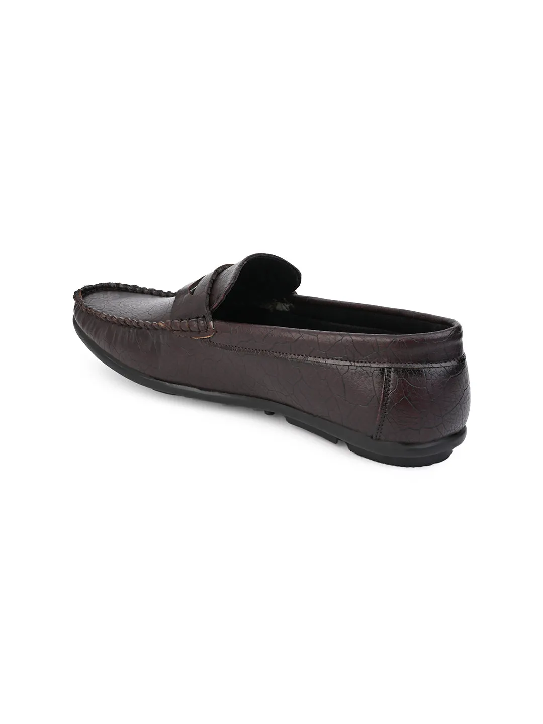 Alberto Torresi Synthetic Brown Loafers For Men