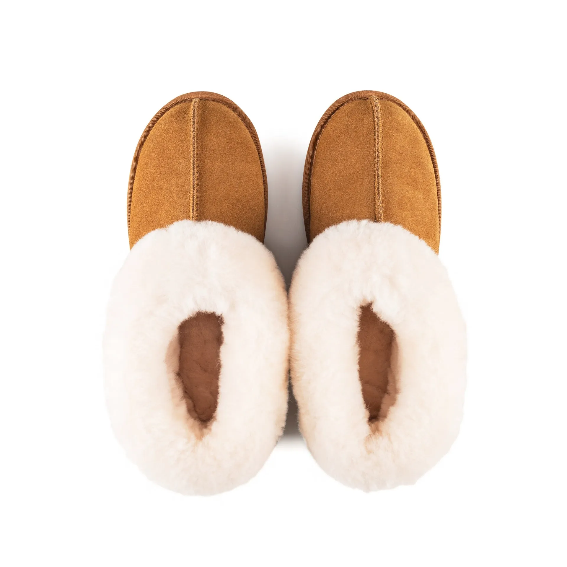 ANABELLA TAN SHEEPSKIN SLIPPER BOOTIE