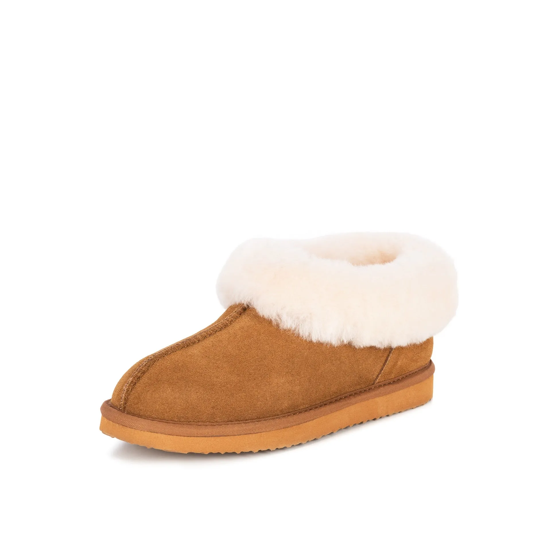 ANABELLA TAN SHEEPSKIN SLIPPER BOOTIE