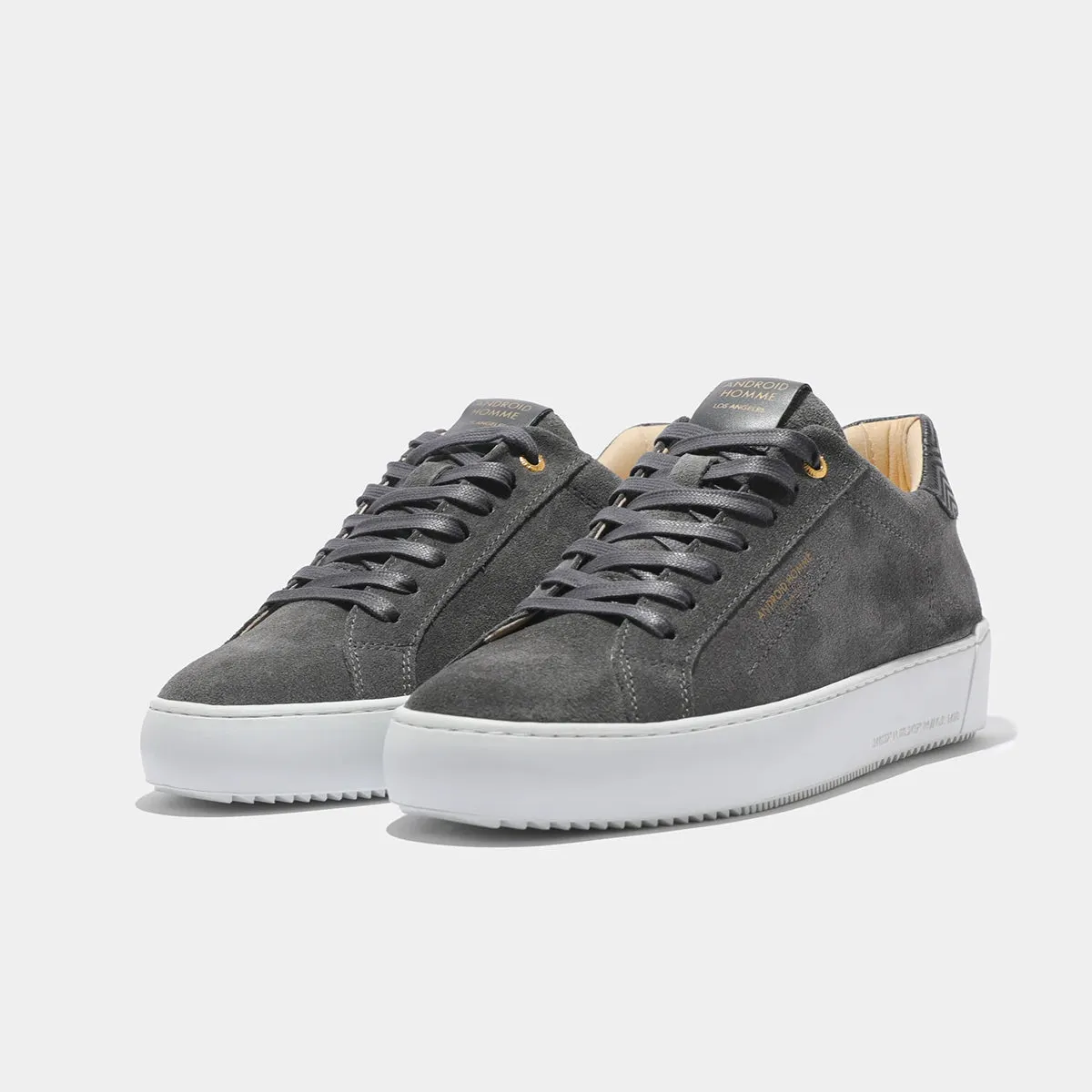 Android Homme - Zuma Suede Trainers in Grey