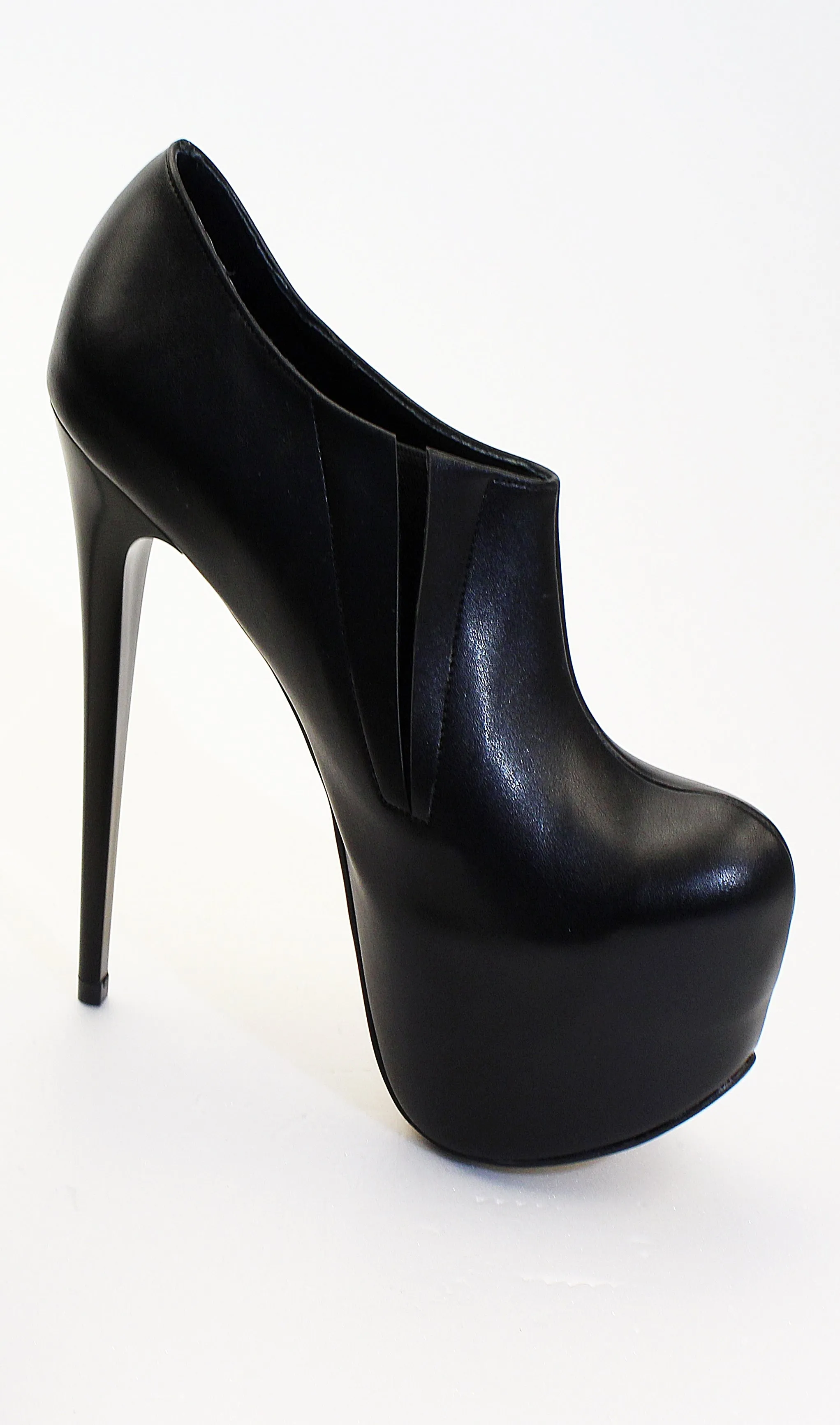 Ankle Black High Heel Booties