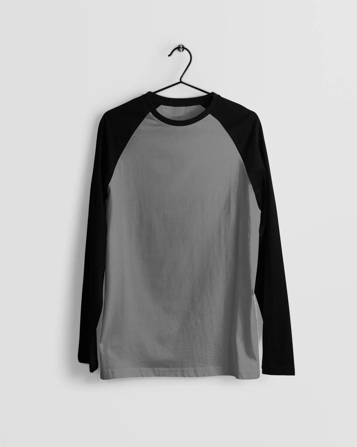 Black & White Raglan Sleeve T-shirt for Men - 100% Cotton, Super Soft