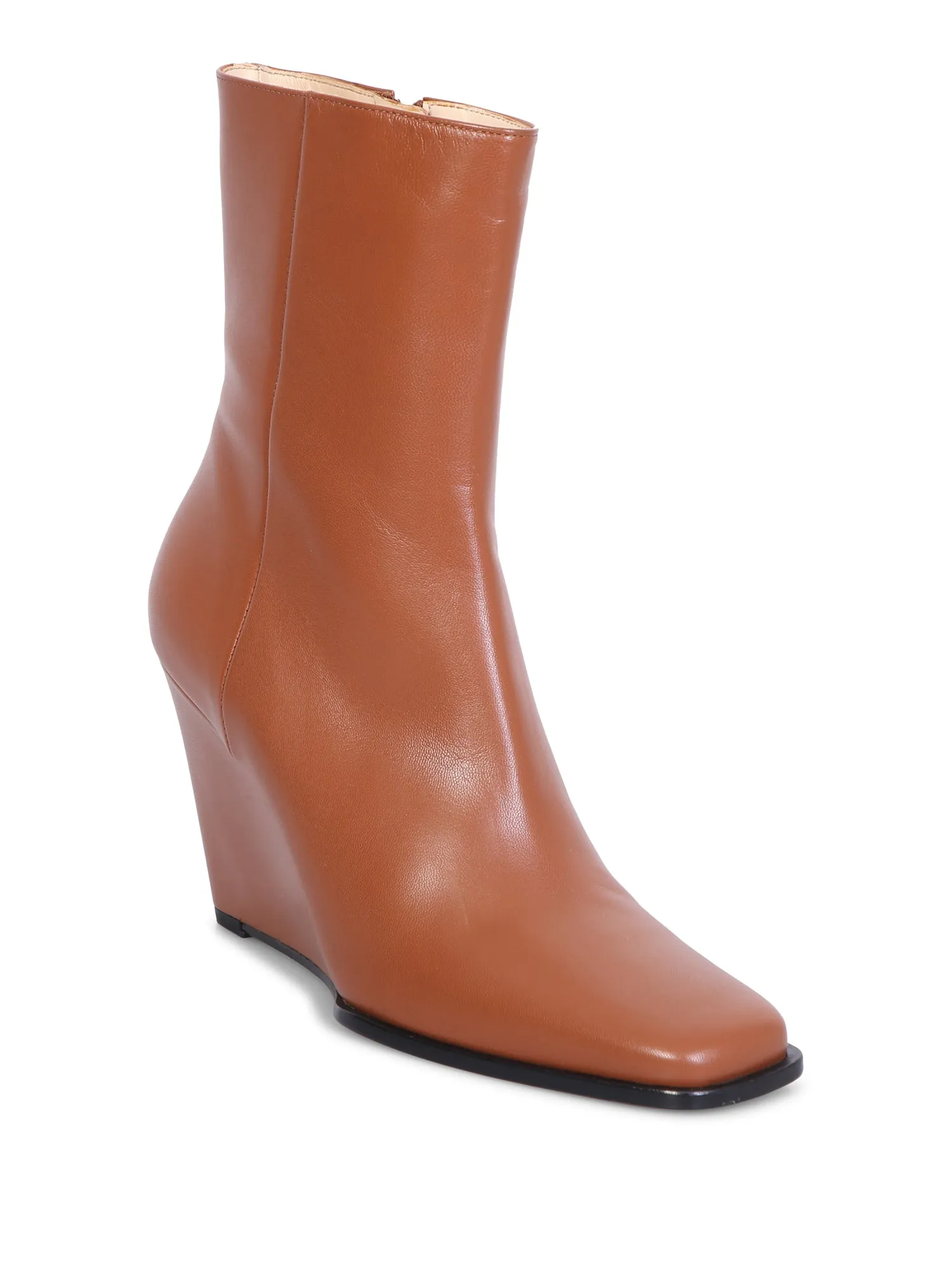 Brown Gaia ankle boots