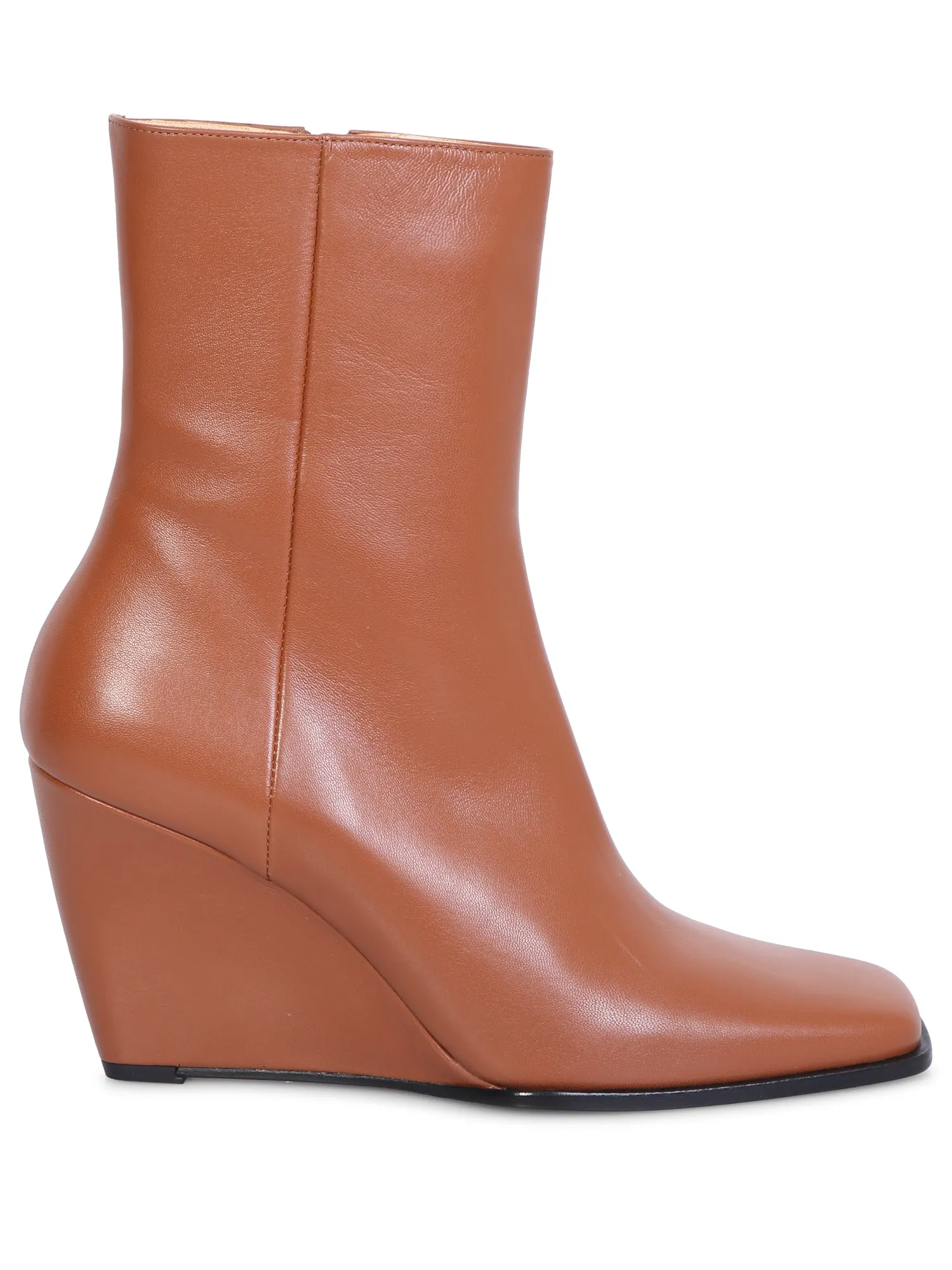 Brown Gaia ankle boots