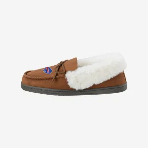 Buffalo Bills Womens Tan Moccasin Slipper