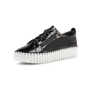 Bump Shoe Patent Black/White Sole