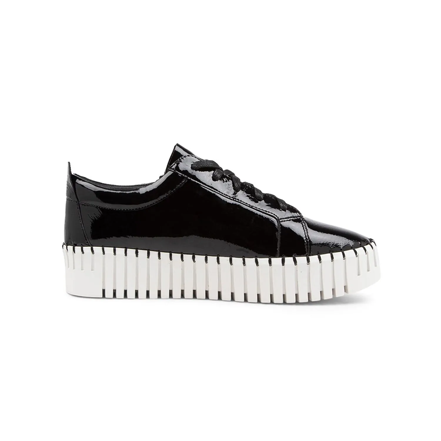 Bump Shoe Patent Black/White Sole