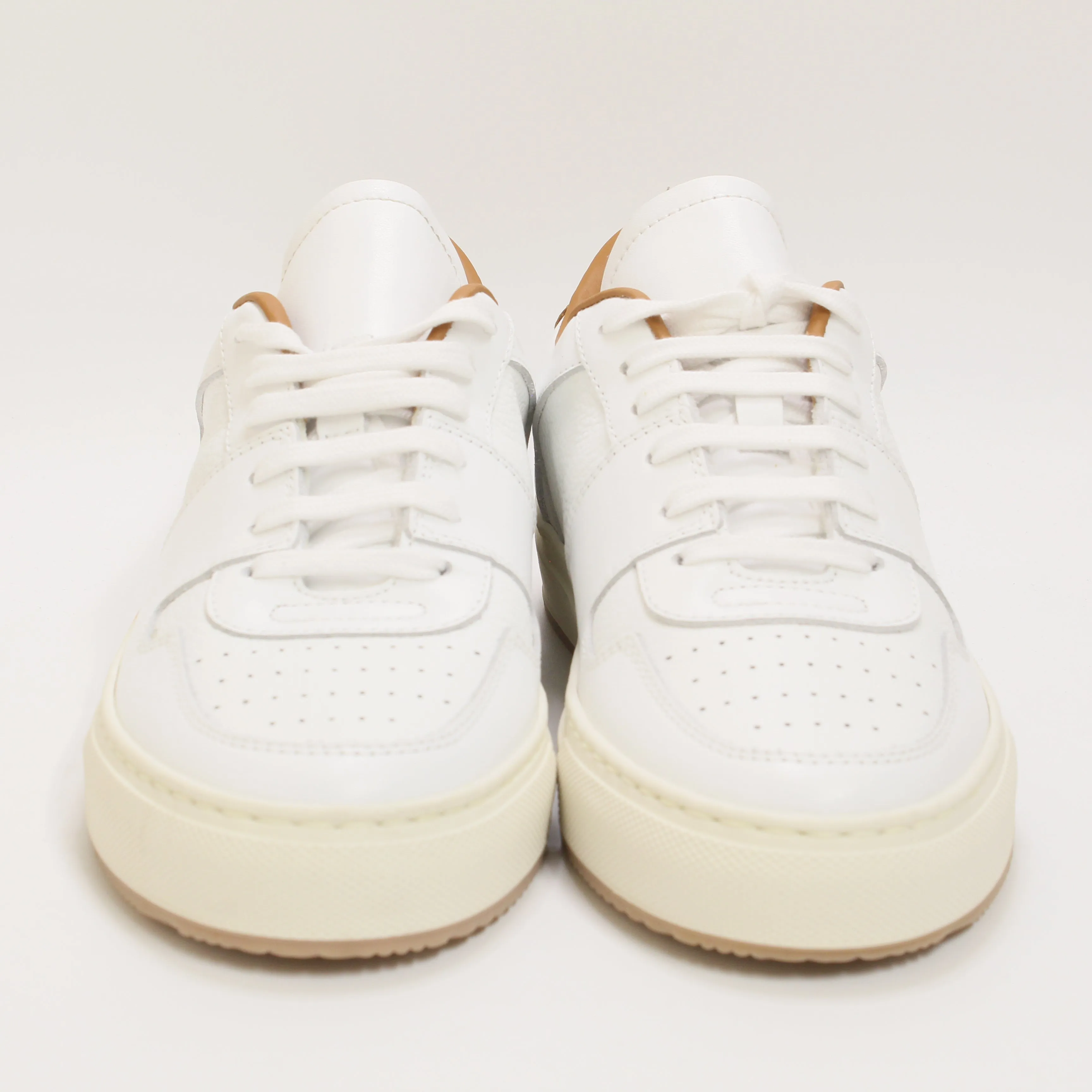 Common Projects Decades Low F White Orange Trainers