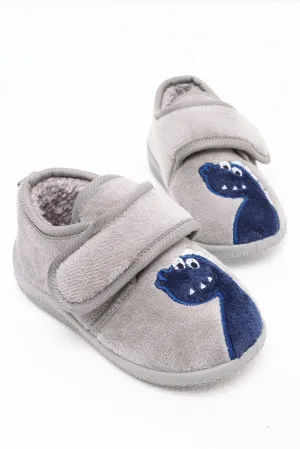 Dinosaur Slipper Grey