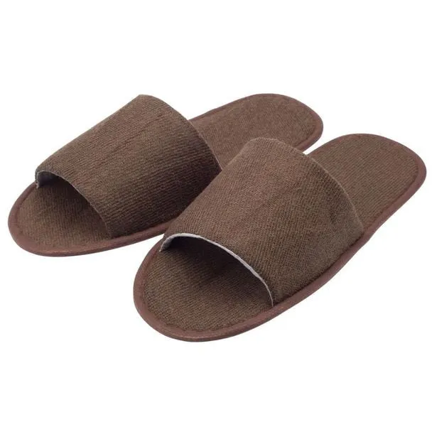 Disposable Soft Paper Slippers SP Dark Brown 30 pairs