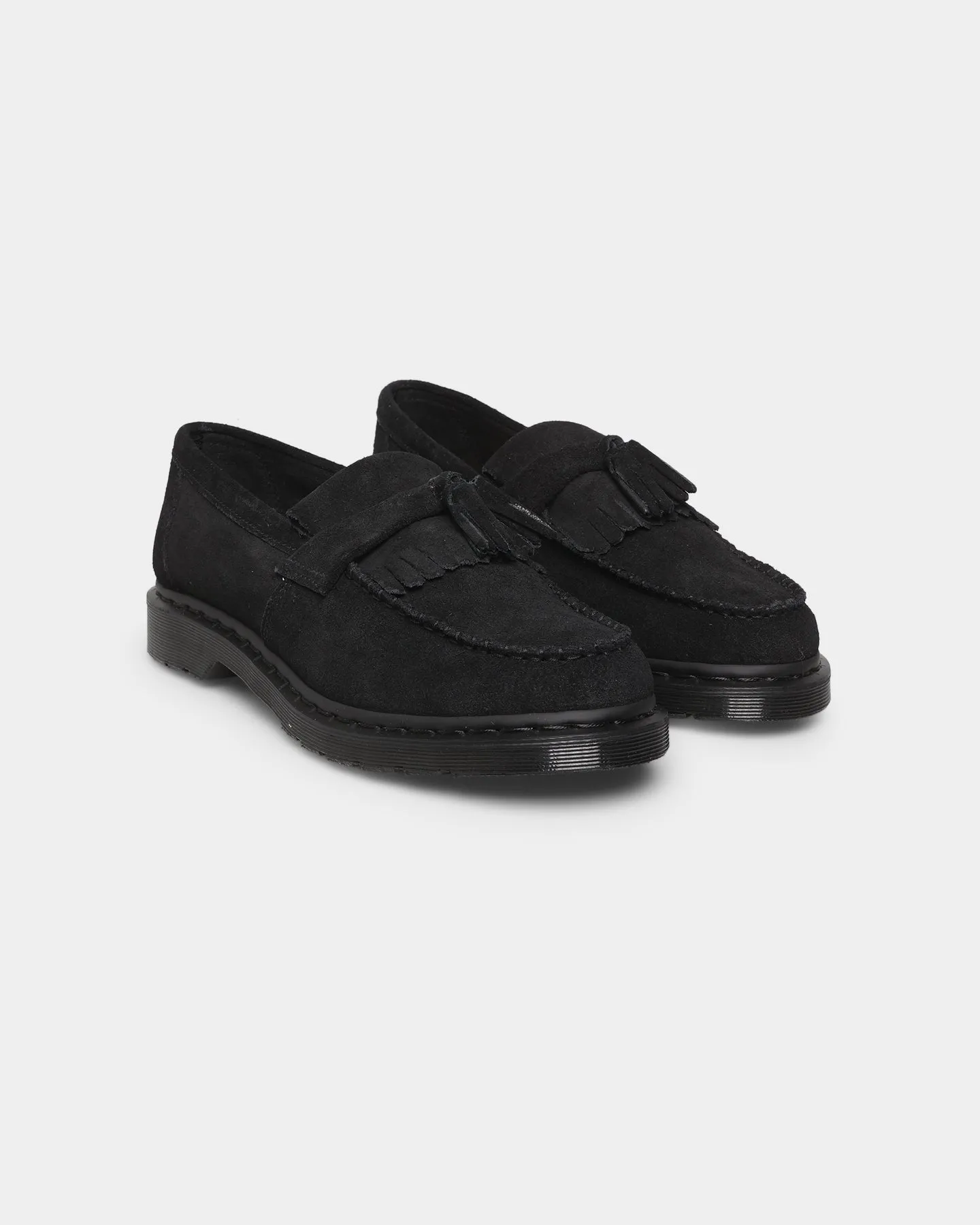 Dr. Martens Adrian Mono Tassel Loafers Black E.h Suede