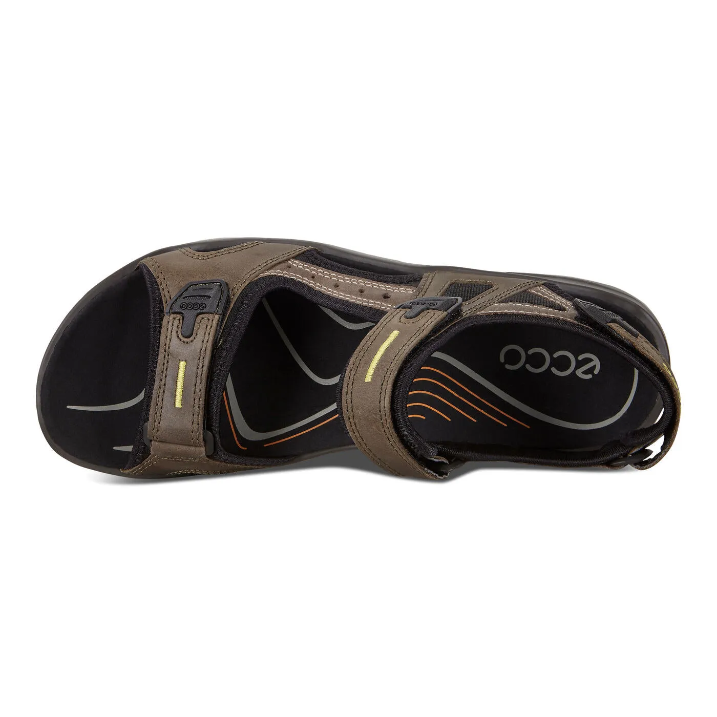 ECCO Men's Yucatan Sandal - Tarmac Moon Rock