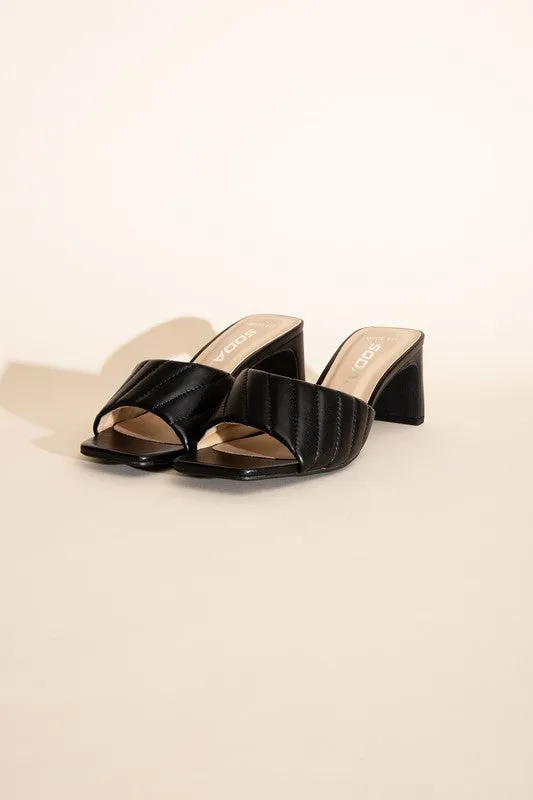 FS CLEARANCE W-NINA Slide Mule Heels