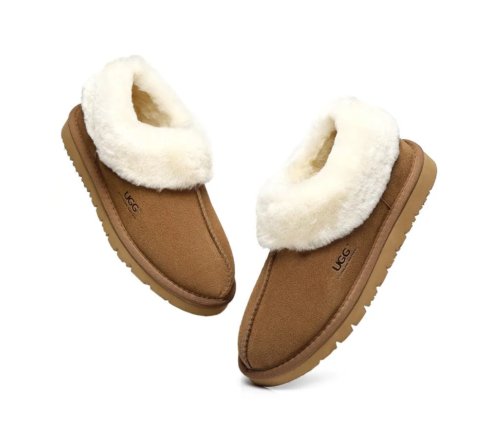 Homey Unisex Merino Sheepskin Lining Slippers Ankle Booties