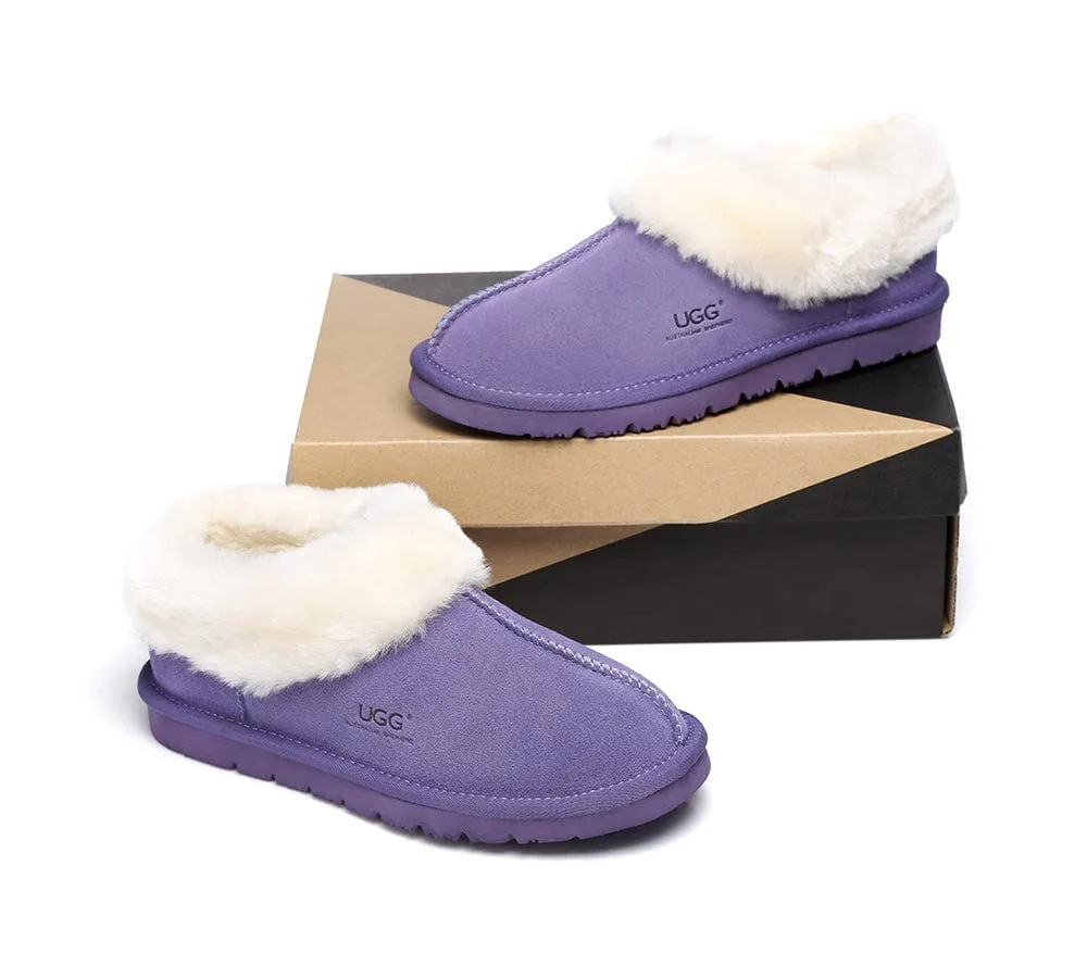 Homey Unisex Merino Sheepskin Lining Slippers Ankle Booties