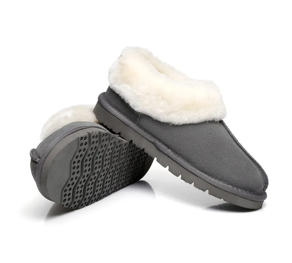 Homey Unisex Merino Sheepskin Lining Slippers Ankle Booties