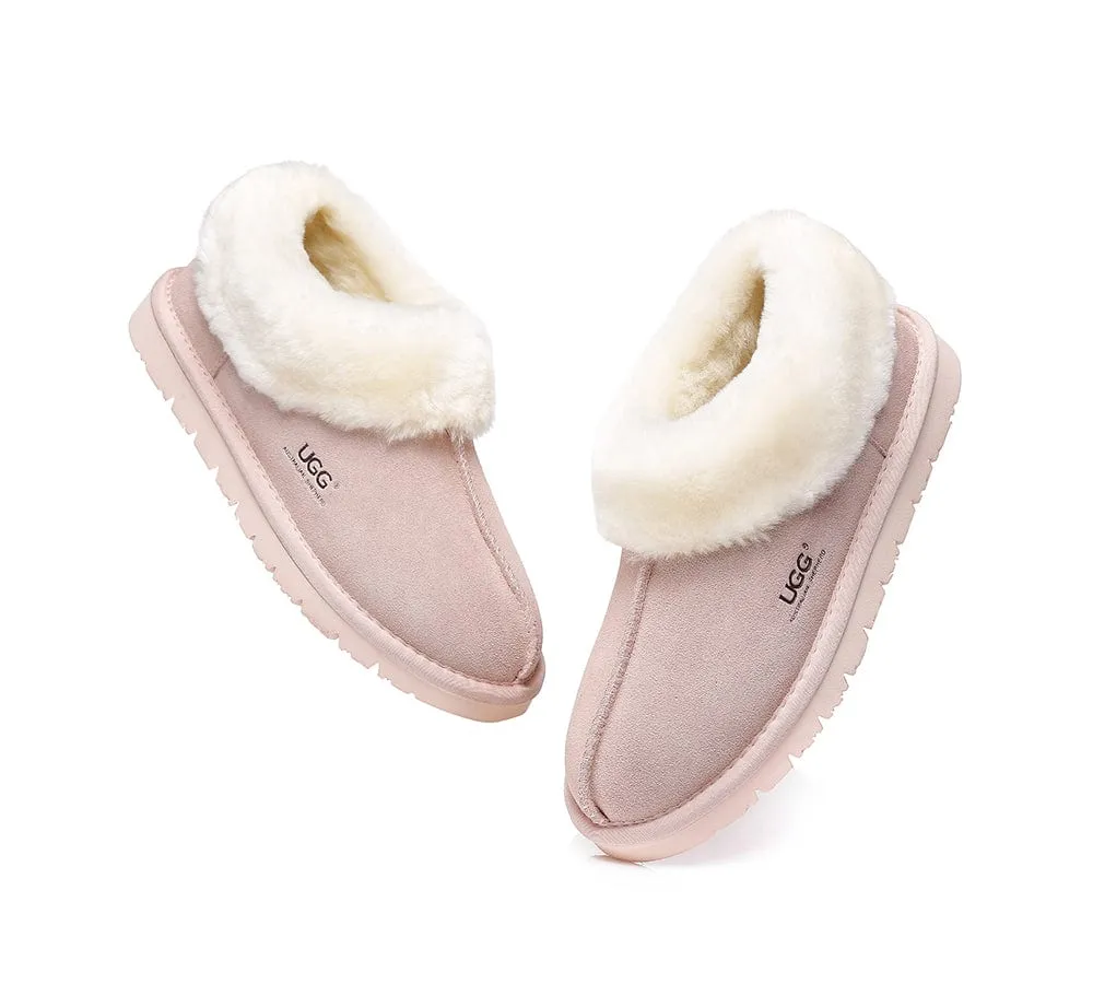 Homey Unisex Merino Sheepskin Lining Slippers Ankle Booties