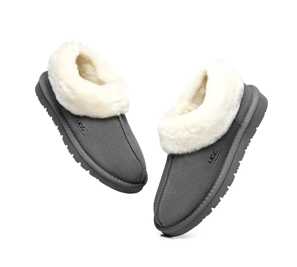 Homey Unisex Merino Sheepskin Lining Slippers Ankle Booties