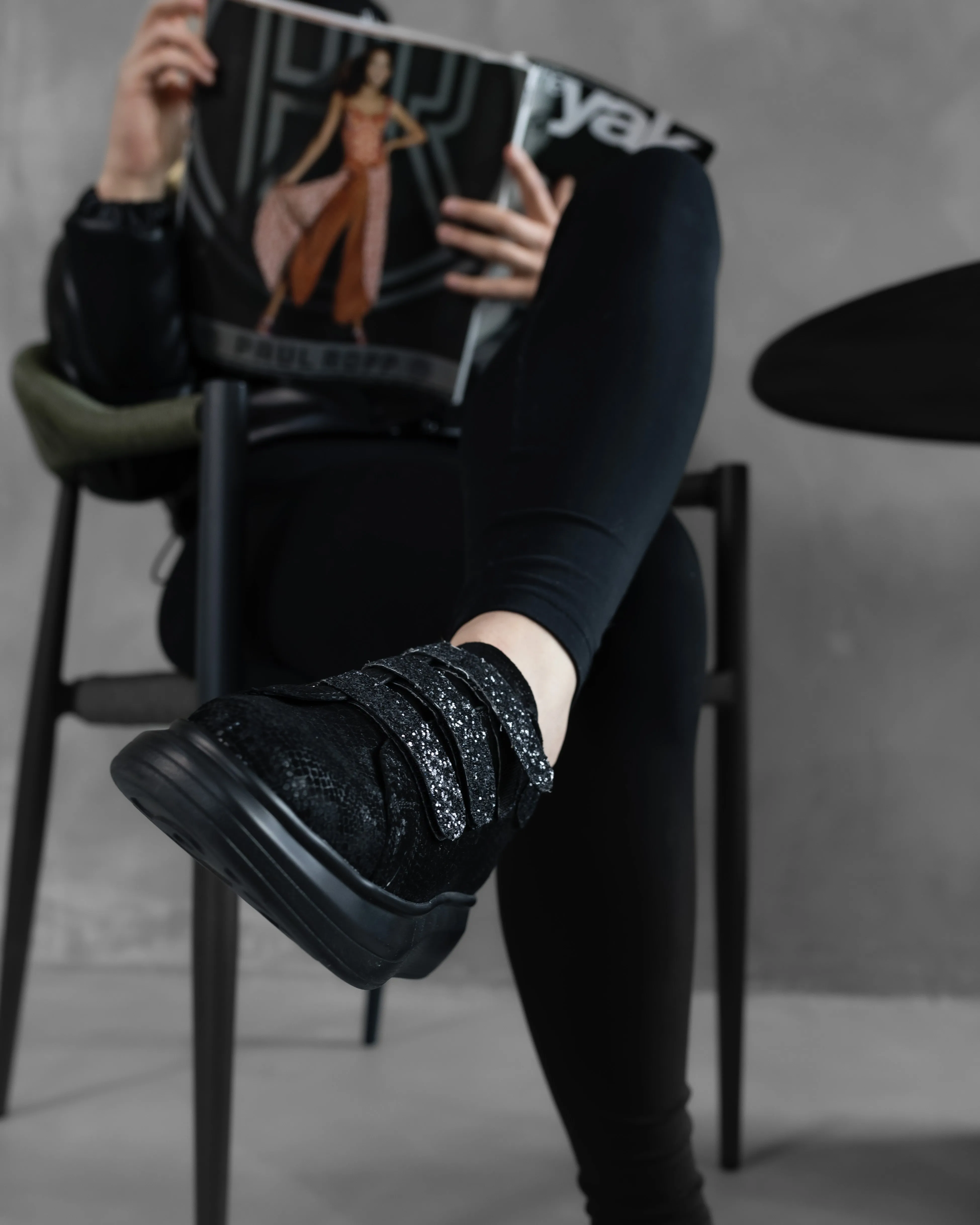 Josefina Sneaker |  Black Sequins