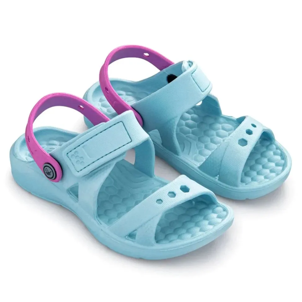 Joybees Sky Blue/Orchid Kids' Adventure Sandal