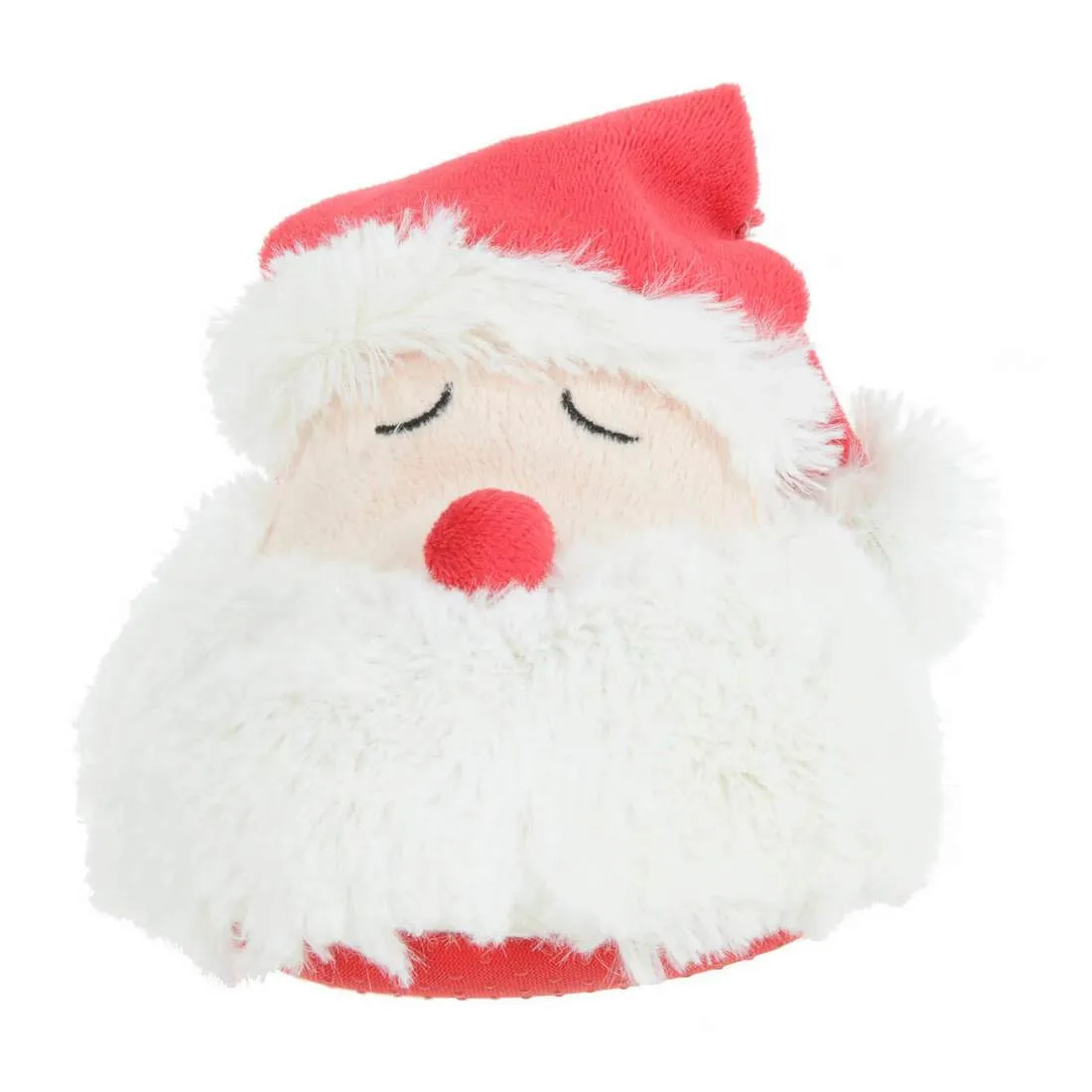 Kids Novelty 3D Santa Slippers Soft Fleece With Pom Poms