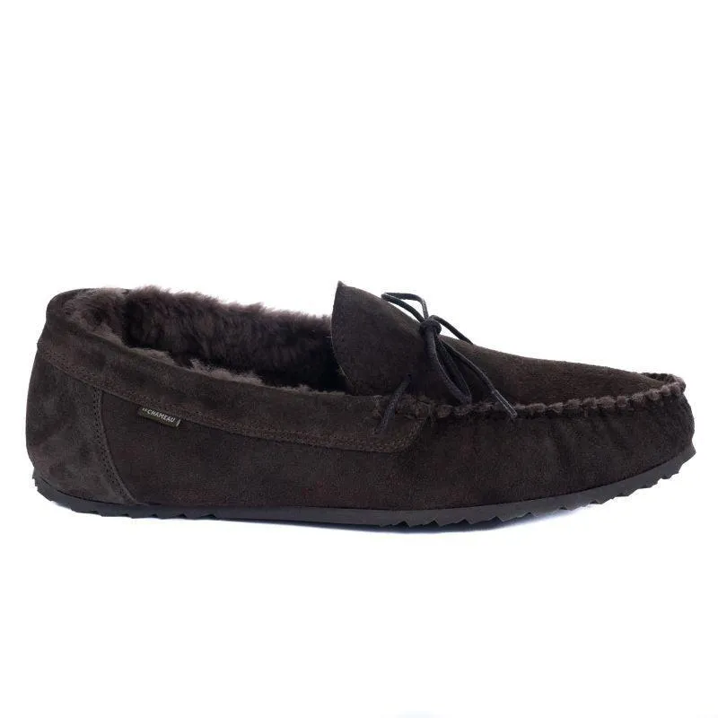 Le Chameau Maison Mens Moccasin Slipper - Marron Fonce