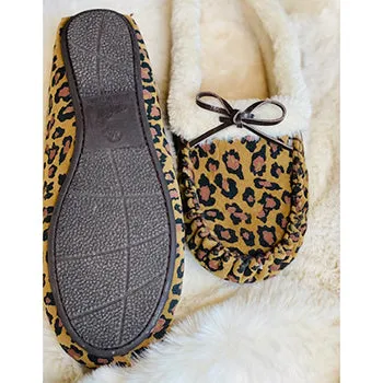 Leopard Moccasin Slippers