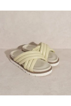 Lime Bubble Soft Sole Slippers