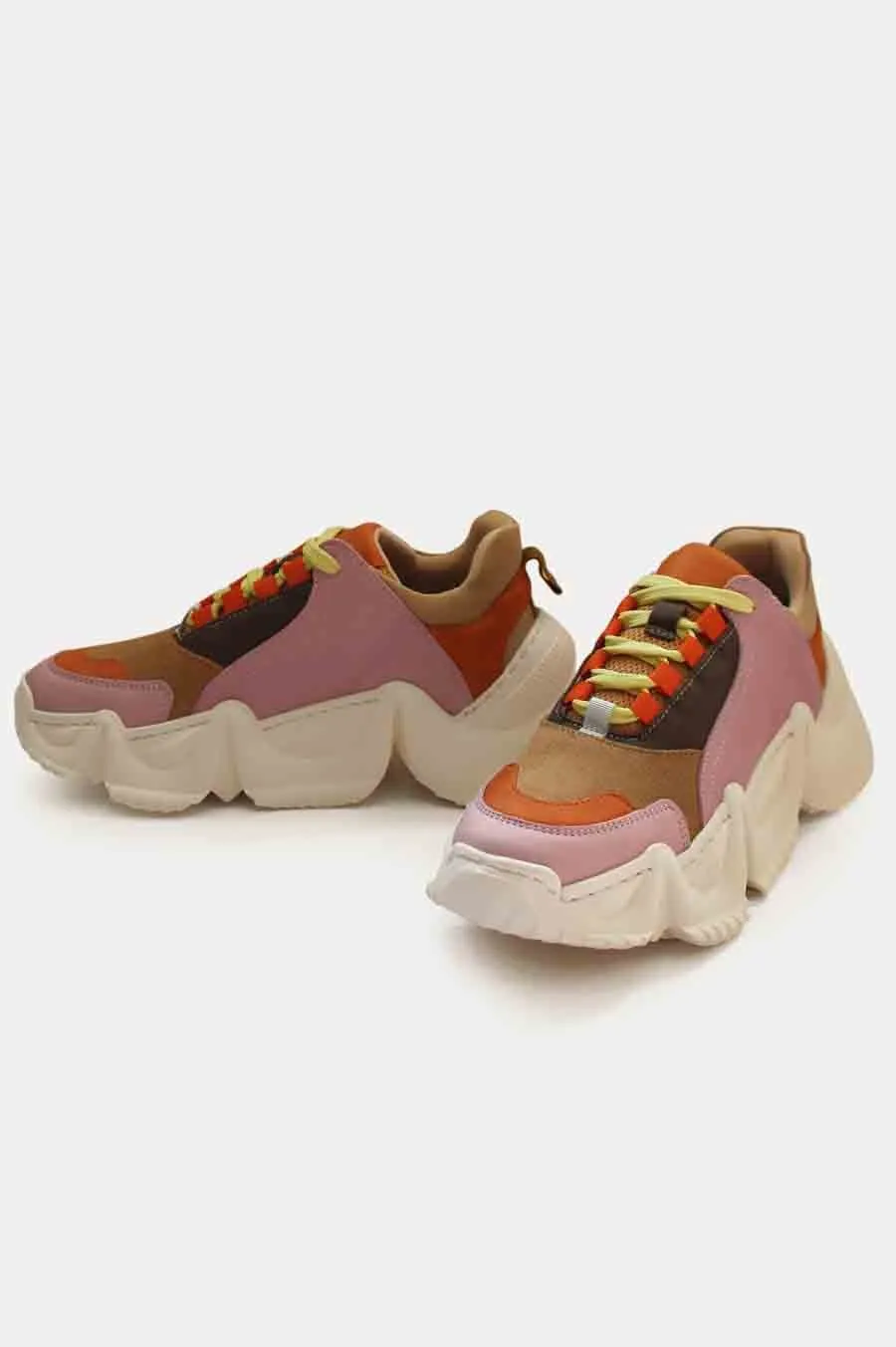 Lolly Sneakers Multi Pink Orange