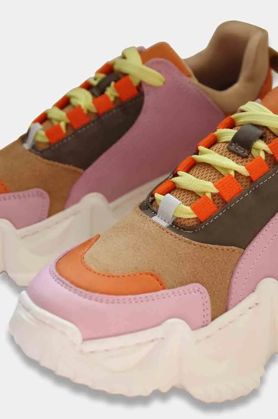 Lolly Sneakers Multi Pink Orange