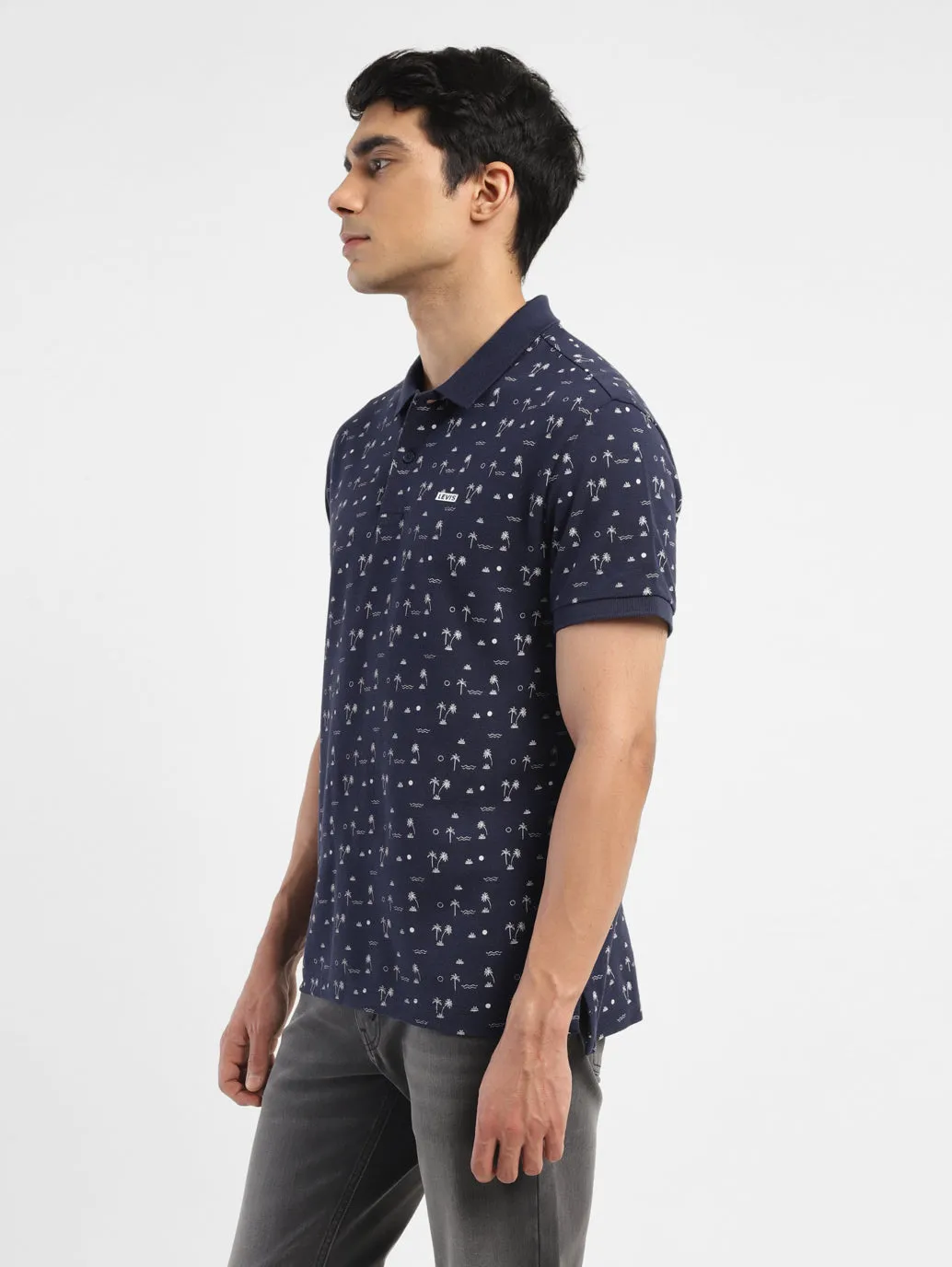 Men's All Over Printed Polo T-shirt