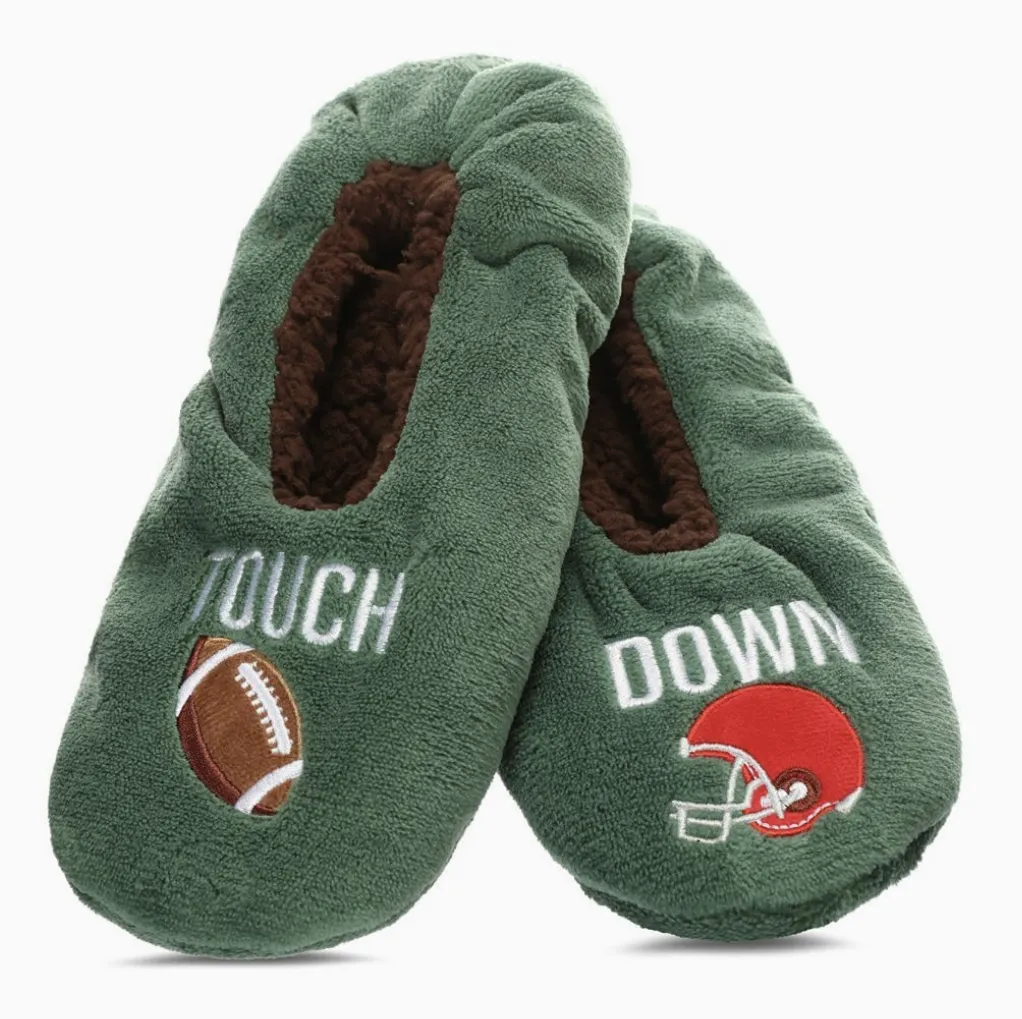 Men's Football Sherpa Lined Slipper -Large/Extra Large