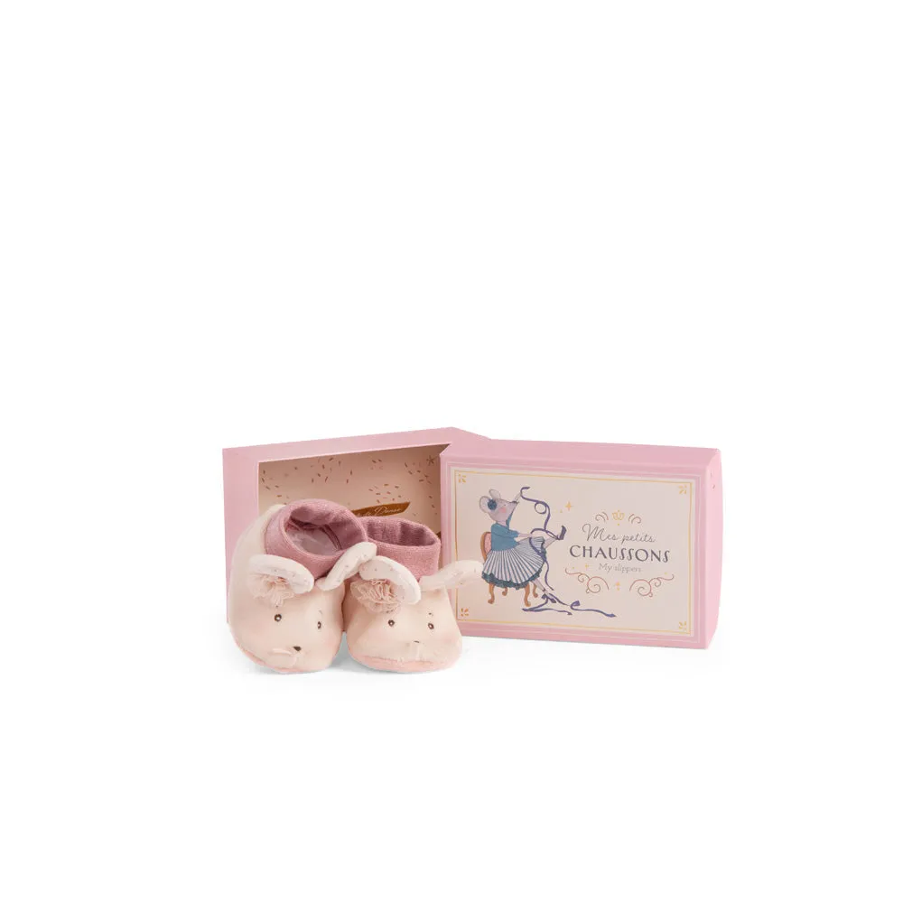 Moulin Roty La Petite Ecole De Danse Mouse Baby Slippers