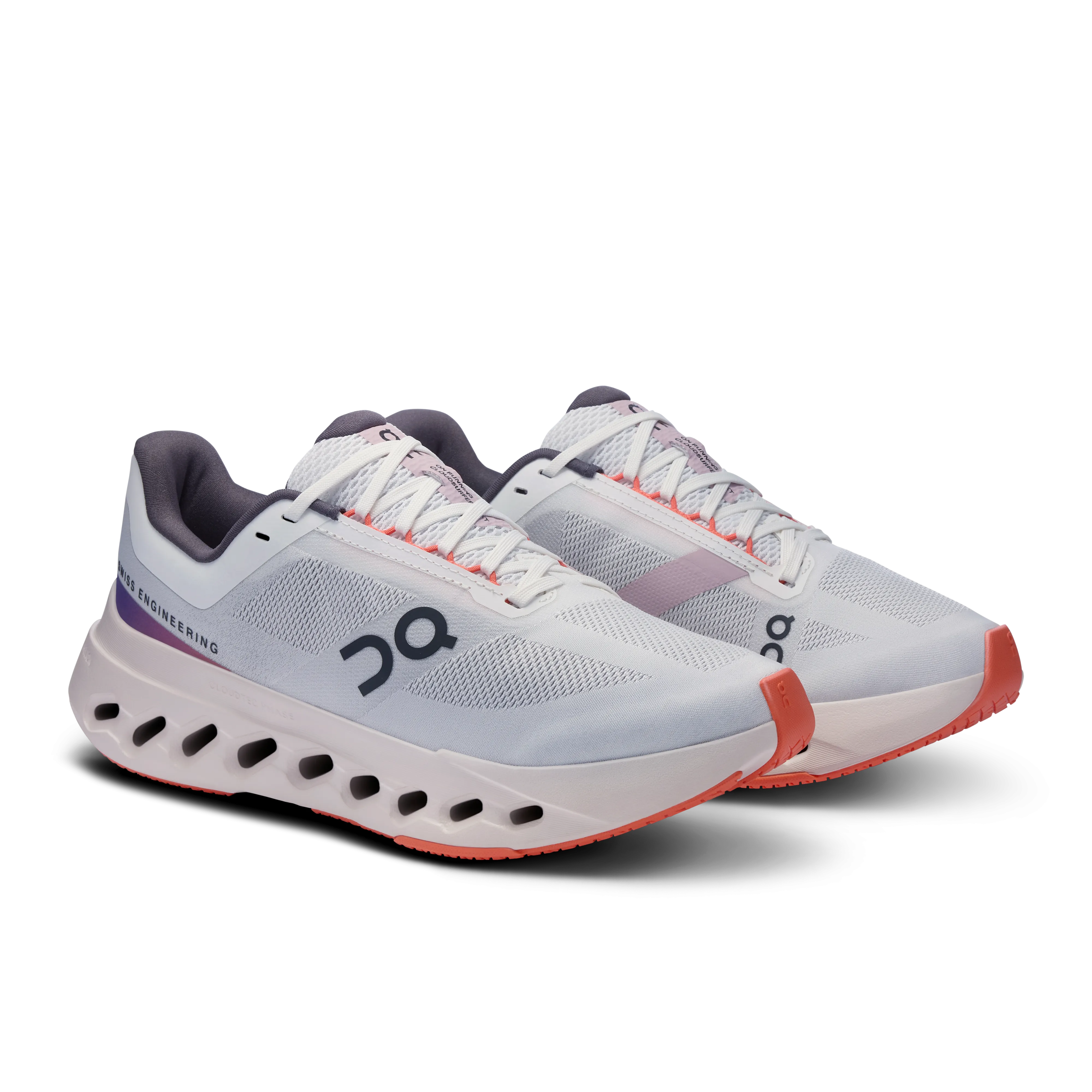 On Running Women's Cloudsurfer Next Wide Shoes - White / Flame