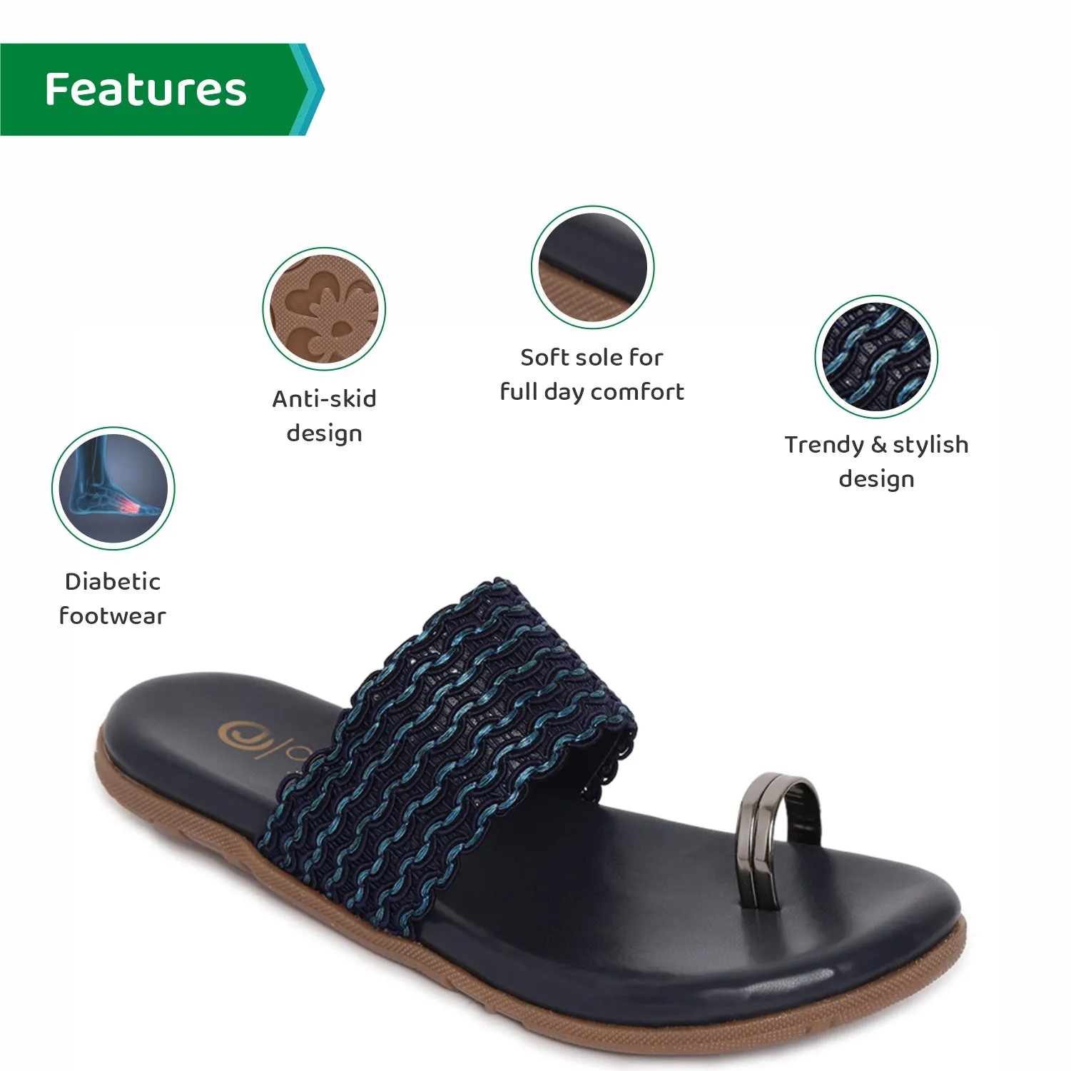 ORTHO JOY Fancy doctor slippers | Casual flat sandals