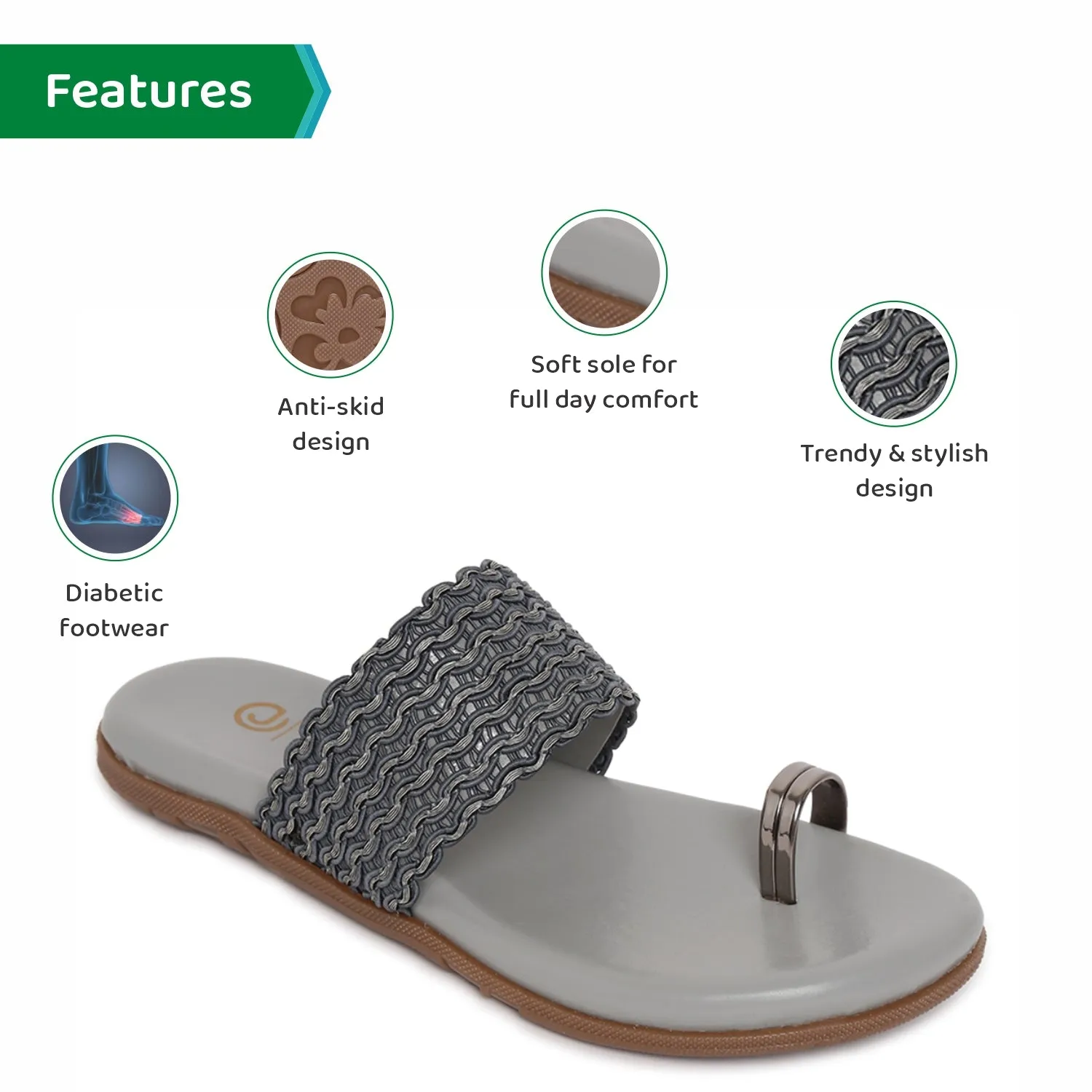 ORTHO JOY Fancy doctor slippers | Casual flat sandals