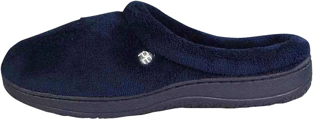 Perry Ellis Portfolio Mens Memory Foam Clog Slipper Coral Fleece or Microsuede, 40035