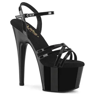 Pleaser Adore-717 Double Criss Cross Ankle Strap Sandal