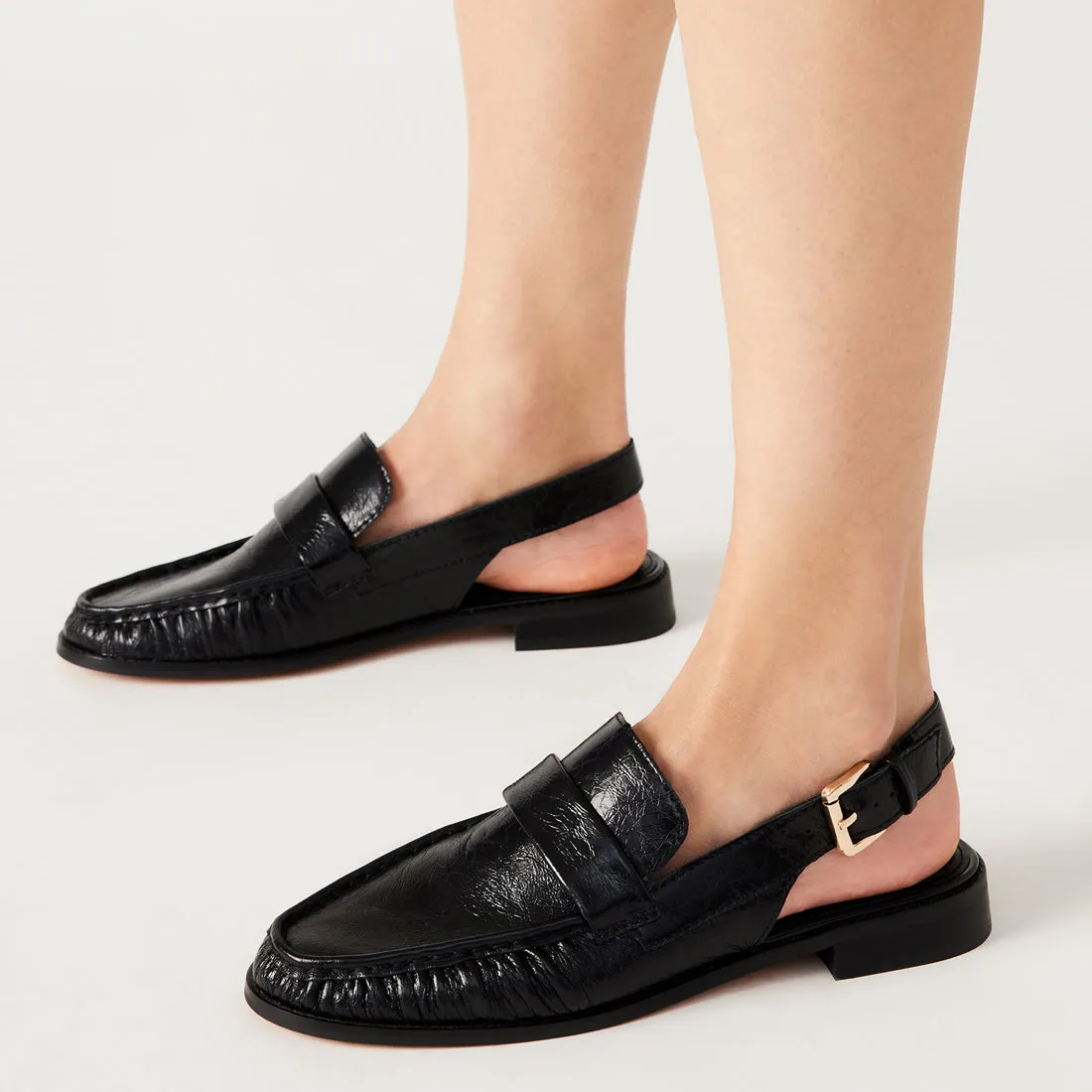 Reeves Slingbacks BLACK LEATHER