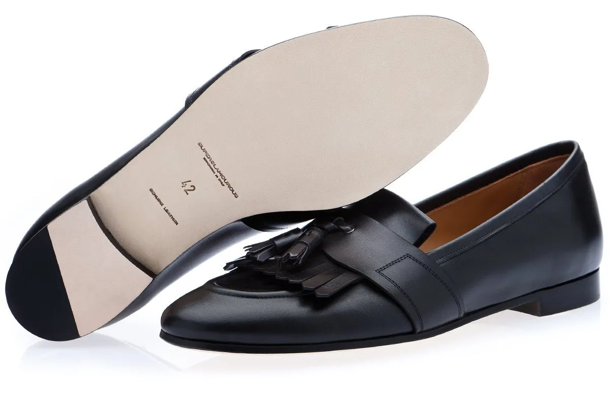 ROMEO TOLEDO BLACK LOAFERS